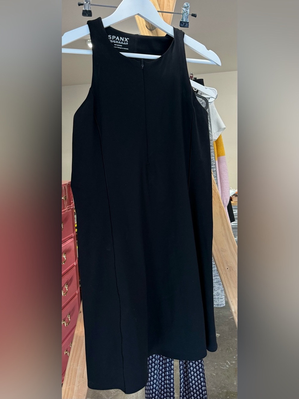 SPANX Black Sleeveless Sheath Dress